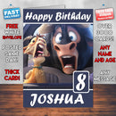 Ferdinand Lupe Una Dos Cuarto 2017 Theme Style Personalised Kids Inspired Movie Birthday Card (SA)