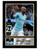 Fernandinho 2 Limited Edition Football Player Signed Print - Football