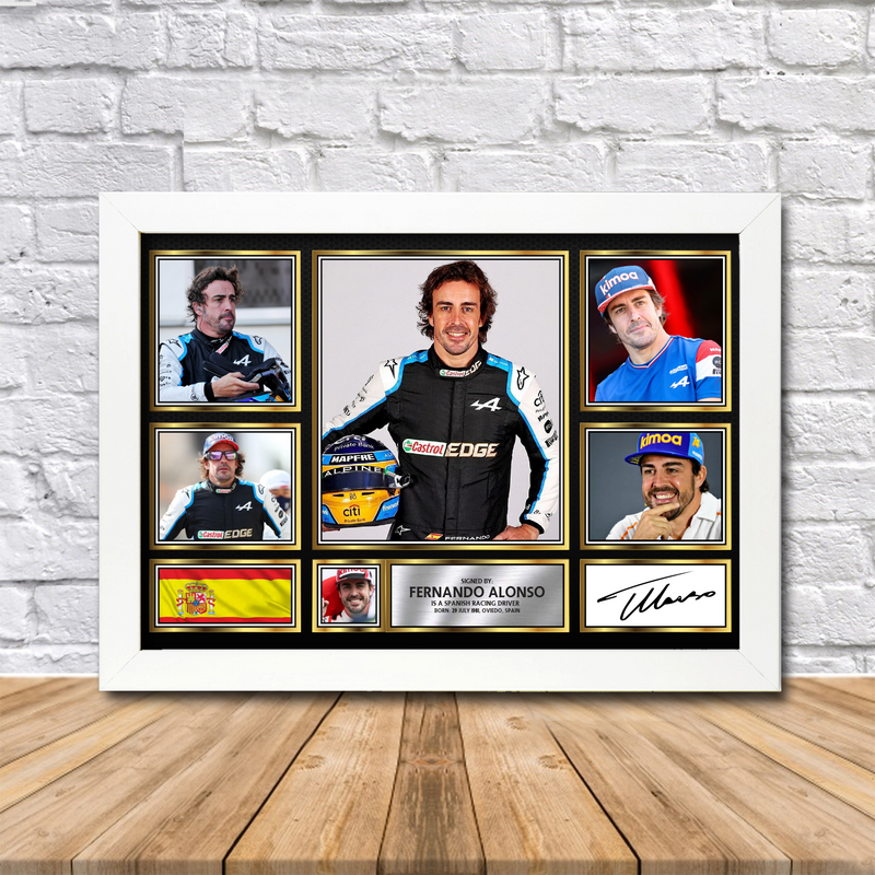 Fernando Alonso Limited Edition Signed Print