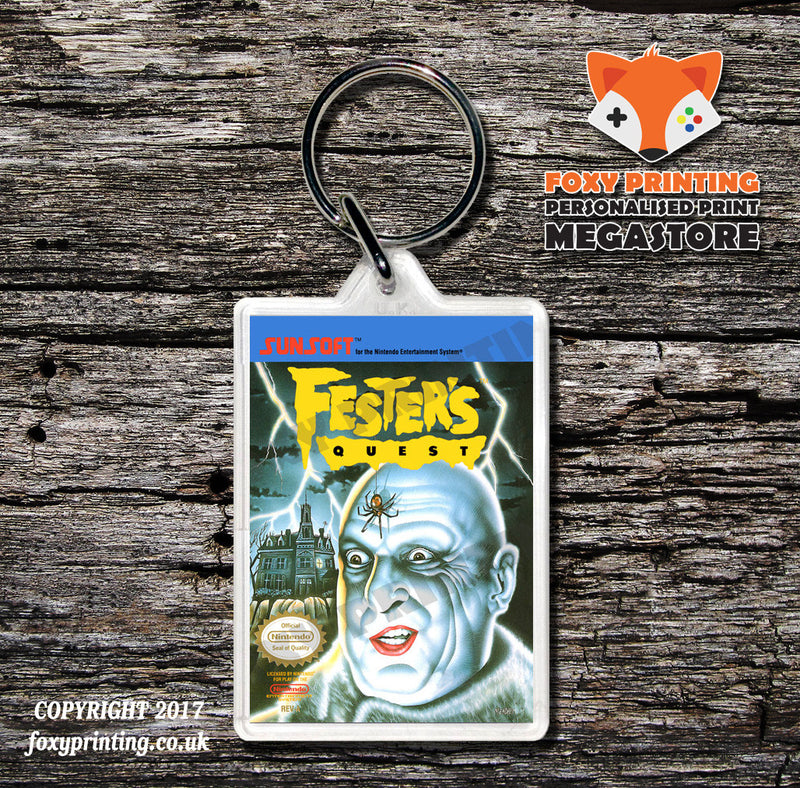 FERRARI GRAND PRIX Retro NES Game Cover Art Gaming Keyring