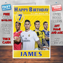 Fifa 2017 Theme Inspired Kids Inspired Adult Personalised Sports Birthday Card (SA)
