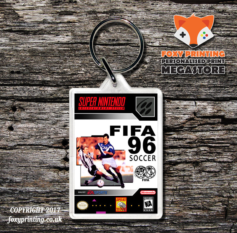 Fifa 96 Game Inspired Retro Gaming Keyring