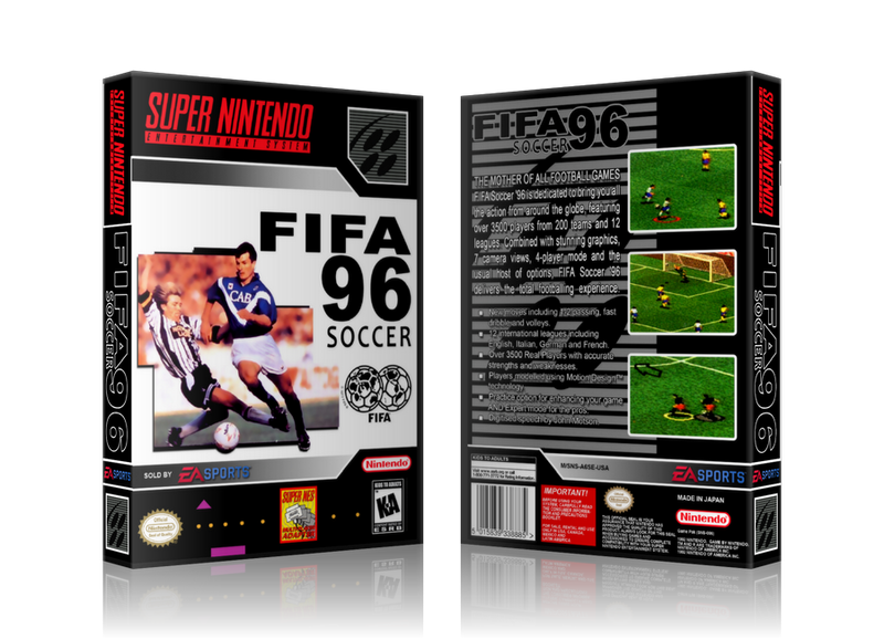 Fifa 96 Replacement Nintendo SNES Game Case Or Cover
