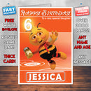 Fifi And The Flowertots 3 Style Theme Personalised Kidshows Birthday Card (SA)