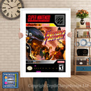 Fighters History Super Nintendo GAME INSPIRED THEME Retro Gaming Poster A4 A3 A2 Or A1