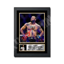 Fighting Thiago Santos Limited Edition MMA Wrestler Signed Print - MMA Wrestling