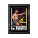 Fighting Thiago Santos 2 Limited Edition MMA Wrestler Signed Print - MMA Wrestling