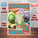 Fimbles 1 Style Theme Personalised Kidshows Birthday Card (SA)