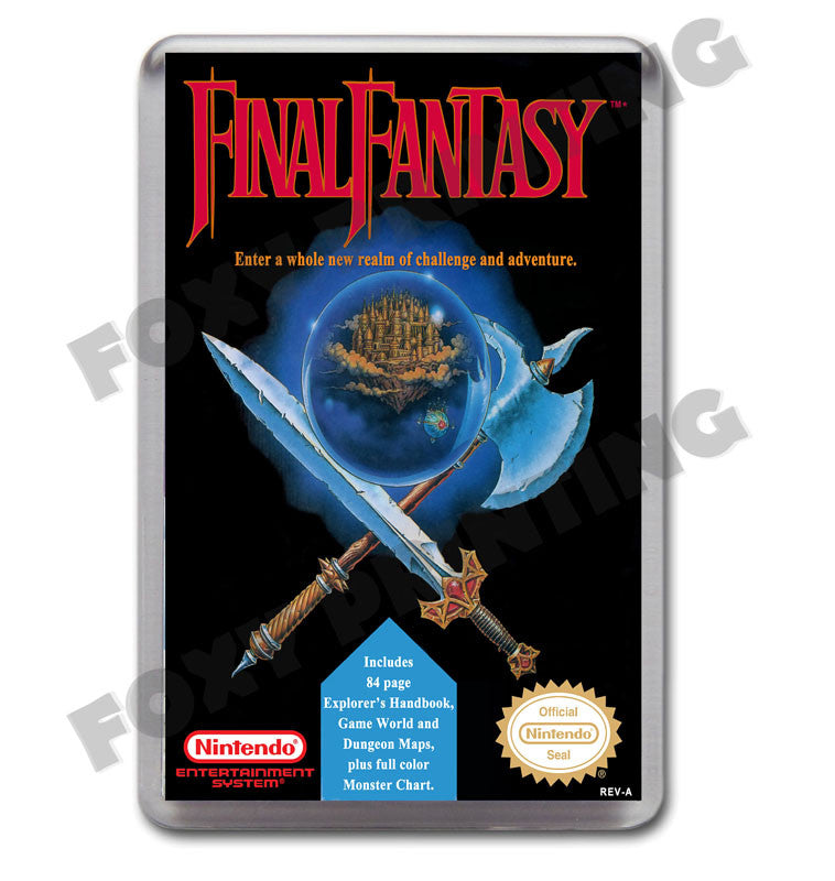 Final Fantasy Retro Nintendo NES Game Inspired Fridge Magnet 234