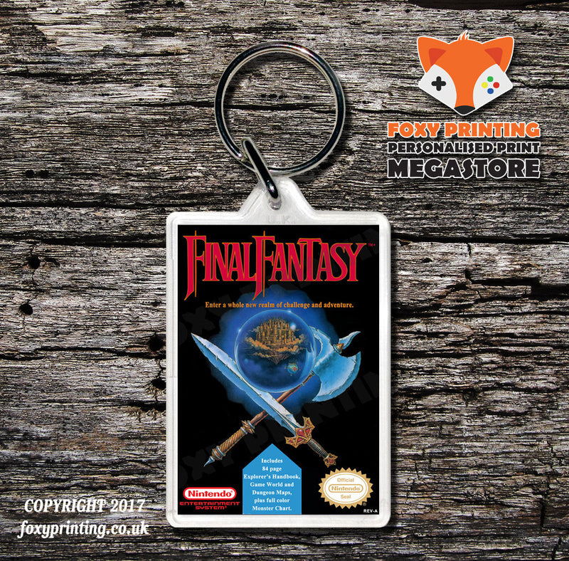 FIGHTING GOLF Retro NES Game Cover Art Gaming Keyring
