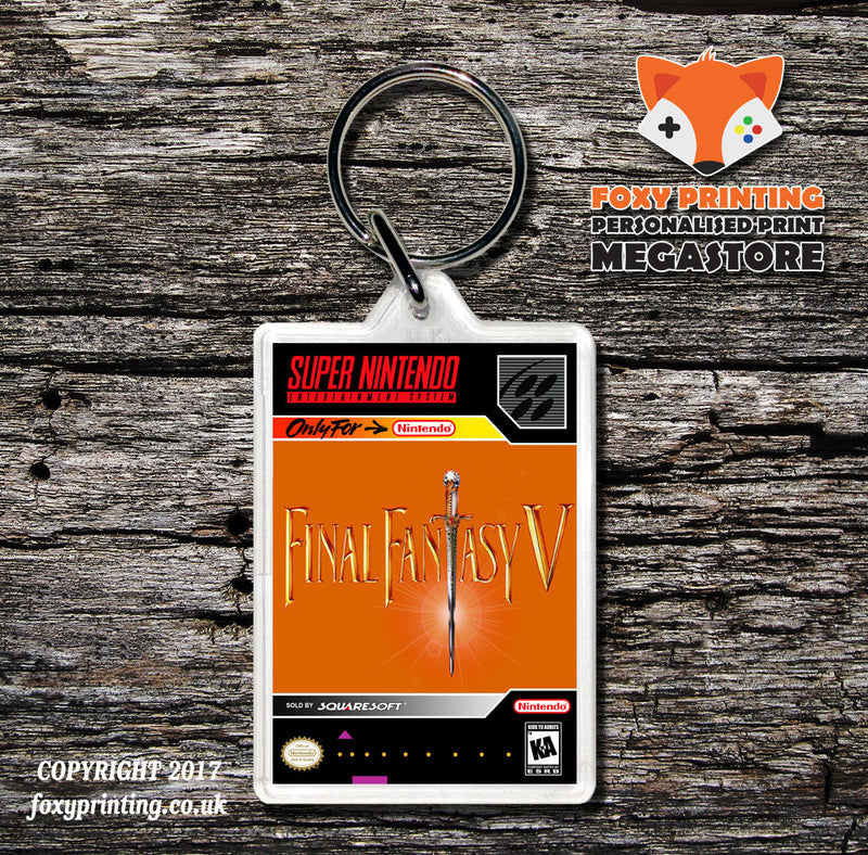 Final Fantasy V Game Inspired Retro Gaming Keyring