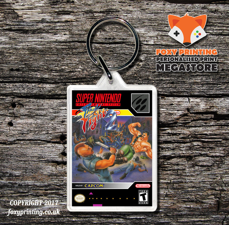 Final Fight 2 Game Inspired Retro Gaming Keyring