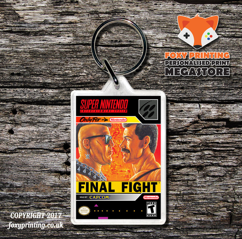 Final Fight Game Inspired Retro Gaming Keyring