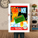 Fire N Ice Retro GAME INSPIRED THEME Nintendo NES Gaming A4 A3 A2 Or A1 Poster Art 235