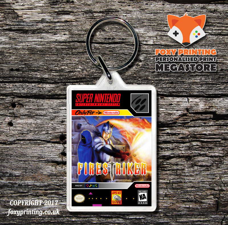 Firestriker Game Inspired Retro Gaming Keyring