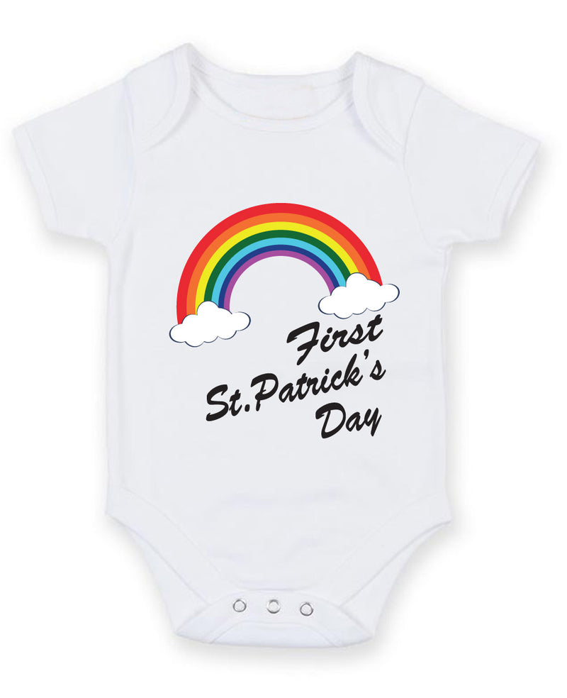 First St Patrick's Day 2 Baby Grow Bodysuit