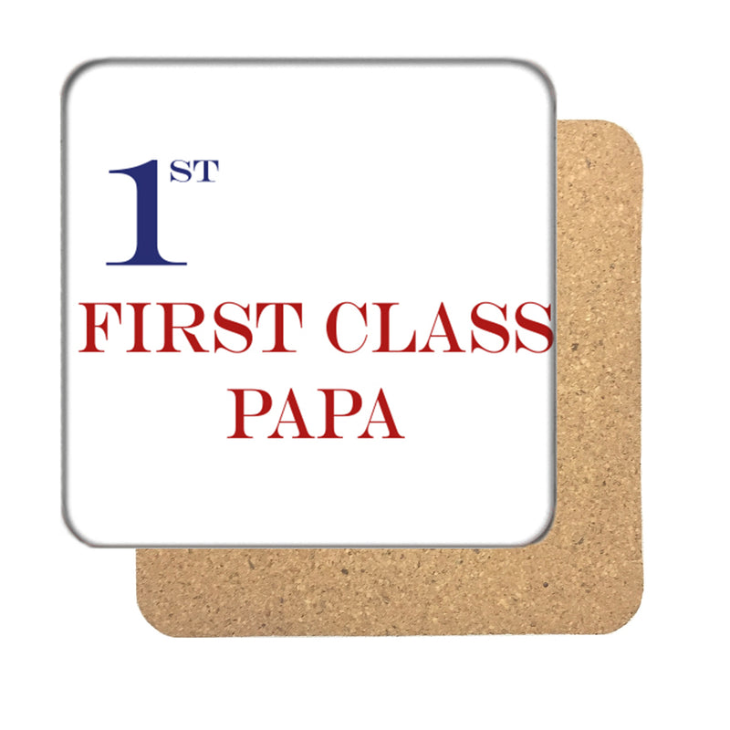 First Class Papa Drinks Coaster
