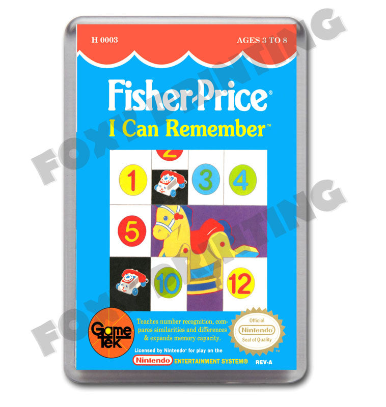 Fisher Price I Can Remember Retro Nintendo NES Game Inspired Fridge Magnet 237