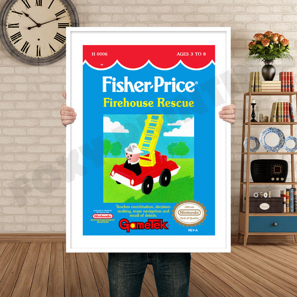 Fisher Price Fire House Rescue Retro Game Inspired Theme Nintendo NES Gaming