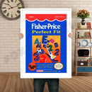 Fisher Price Perfect Fit Retro GAME INSPIRED THEME Nintendo NES Gaming A4 A3 A2 Or A1 Poster Art 238