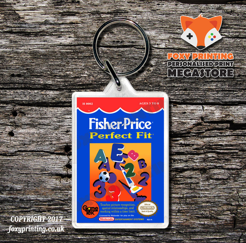 Fisher Price I Can Remember Retro NES Game Cover Art Gaming Keyring