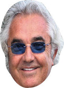 Flavio Briatore FORMULA 1 Celebrity Face Mask Fancy Dress Cardboard Costume Mask