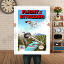 Flight Of The Intruder Retro GAME INSPIRED THEME Nintendo NES Gaming A4 A3 A2 Or A1 Poster Art 239