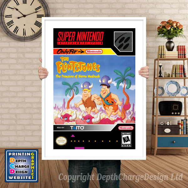 Flinstones the Treasure of Sierra Madrock Super Nintendo Game Inspired Theme