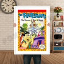 Flintstones The Rescue Of Dino And Hoppy Retro GAME INSPIRED THEME Nintendo NES Gaming A4 A3 A2 Or A1 Poster Art 240