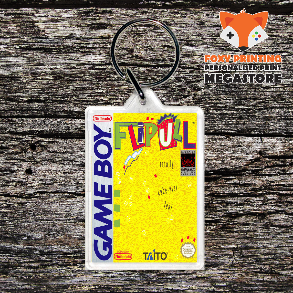 Flipull Gameboy Gaming Keyring