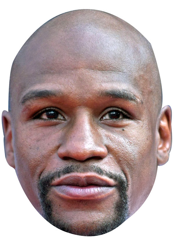 FLOYD MAYWEATHER JB - Boxing Fancy Dress Cardboard Celebrity Party Face Mask