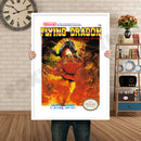 Flying Dragon Retro GAME INSPIRED THEME Nintendo NES Gaming A4 A3 A2 Or A1 Poster Art 242