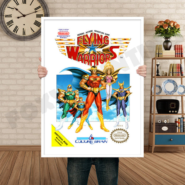 Flying Warriors Retro Game Inspired Theme Nintendo NES Gaming
