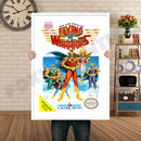 Flying Warriors Retro GAME INSPIRED THEME Nintendo NES Gaming A4 A3 A2 Or A1 Poster Art 243