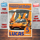 Personalised Forza Motorsport Inspired Style Game Kids Inspired Birthday Card (SA)