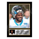 Fozzy Whittaker 1 Limited Edition Football Signed Print - American Footballer