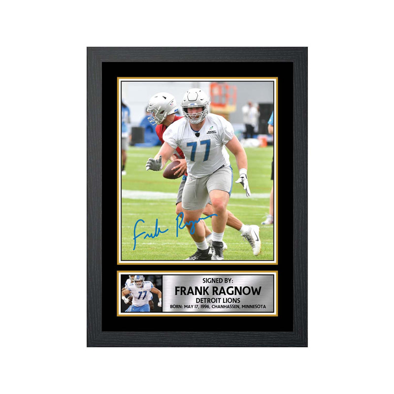 Frank Ragnow Limited Edition Football Signed Print - American Footballer