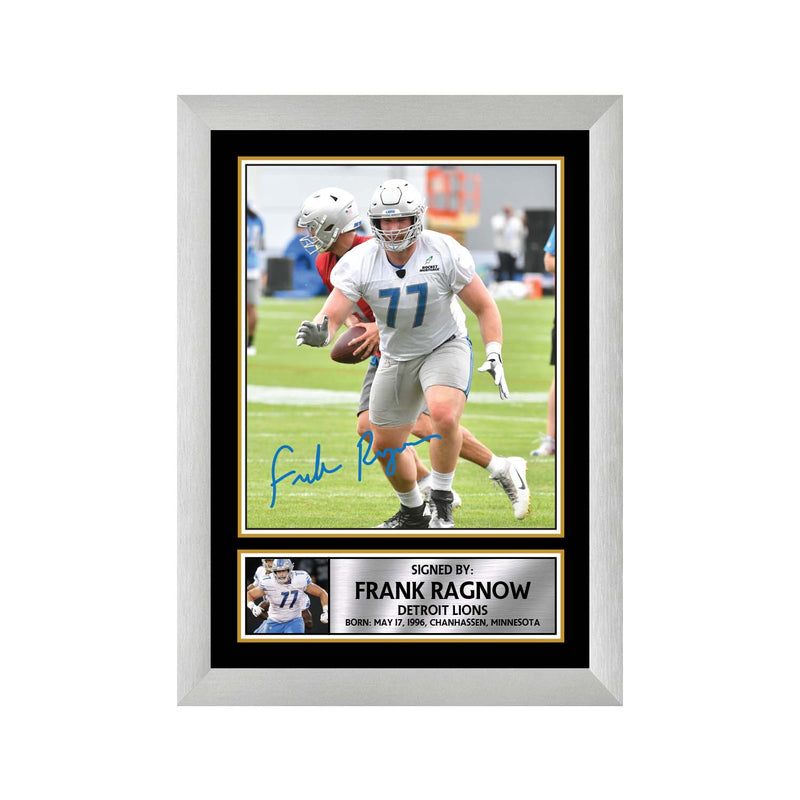 Frank Ragnow Limited Edition Football Signed Print - American Footballer