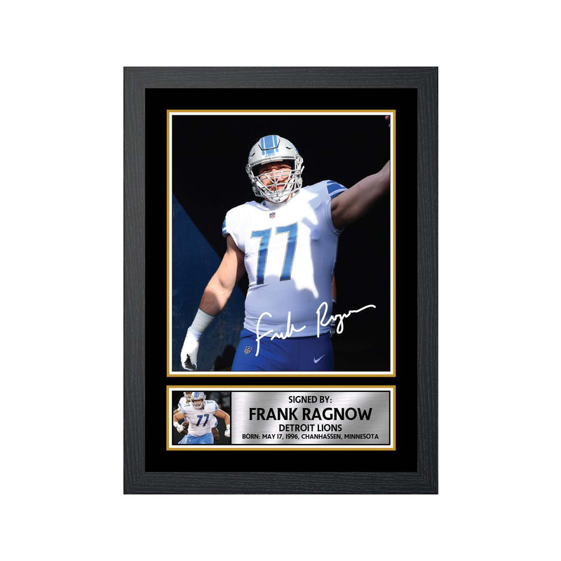Frank Ragnow 2 Limited Edition Football Signed Print - American Footballer