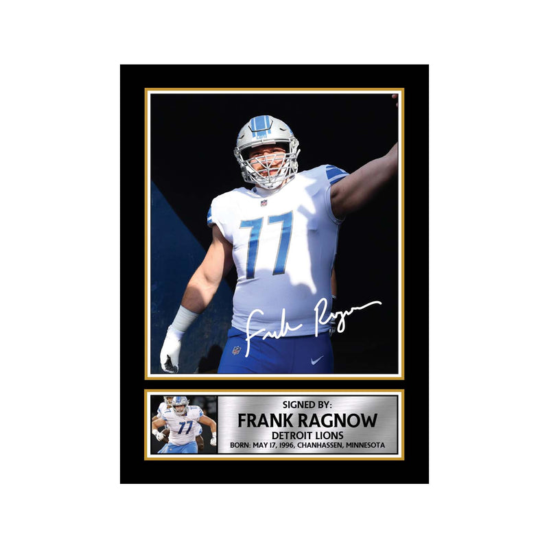 Frank Ragnow 2 Limited Edition Football Signed Print - American Footballer