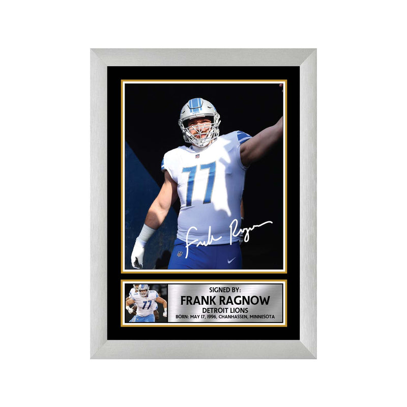 Frank Ragnow 2 Limited Edition Football Signed Print - American Footballer