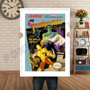 Frankenstein The Monster Returns Retro GAME INSPIRED THEME Nintendo NES Gaming A4 A3 A2 Or A1 Poster Art 245