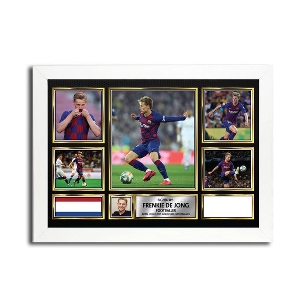 Frenkie de Jong MC1587 – Black Frame Printed Signature Football Poster