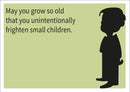 Frighten Small Children INSPIRED Adult Personalised Birthday Card Birthday Card