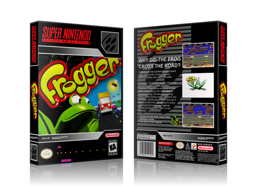Frogger Replacement Nintendo SNES Game Case Or Cover