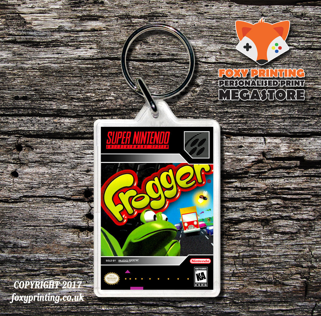 Frogger Game Inspired Retro Gaming Keyring