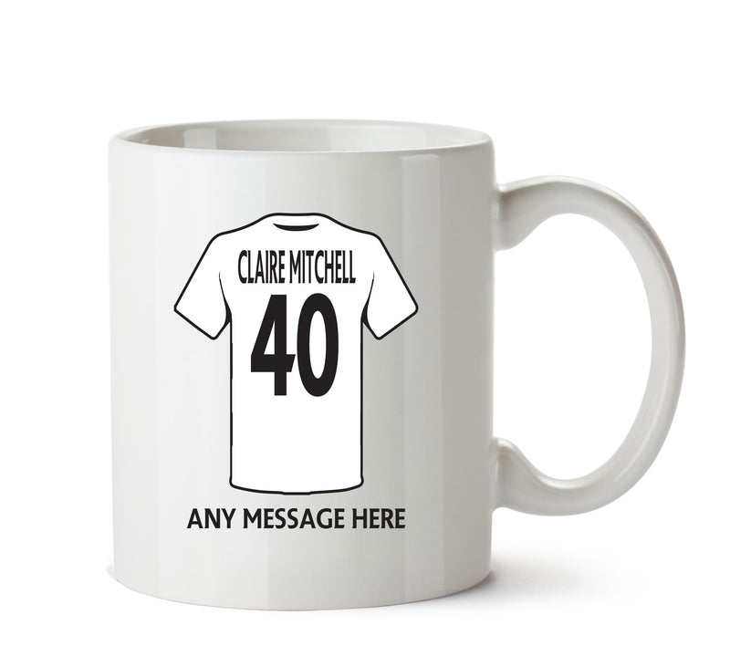 Fulham Football Team Mug - Personalised Birthday Age and Name