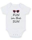 Fun In The Sun Personalised Baby Boy Girl Unisex Short Sleeve Bodysuit