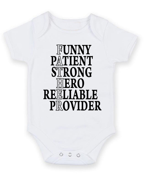 Funny Patient Strong Personalised Baby Boy Girl Unisex Short Sleeve Bodysuit