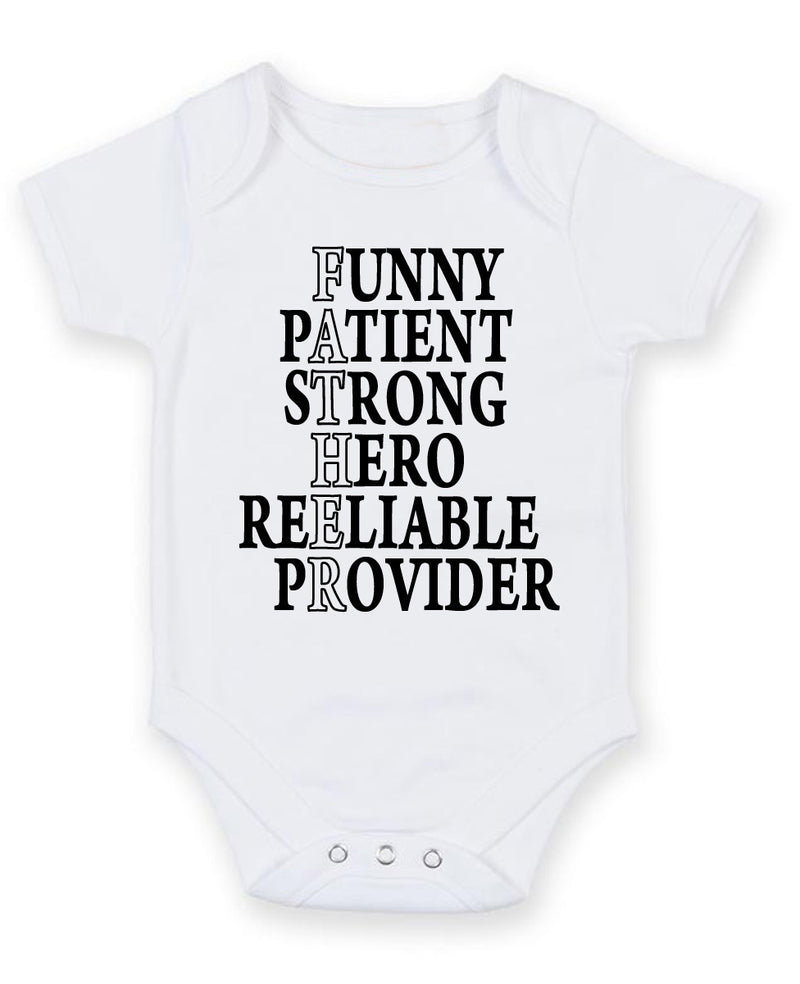 Funny Patient Strong Personalised Baby Boy Girl Unisex Short Sleeve Bodysuit